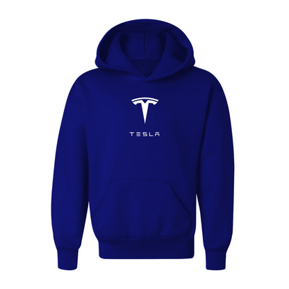 Youth Kids Tesla Motorsports Car Pullover Hoodie