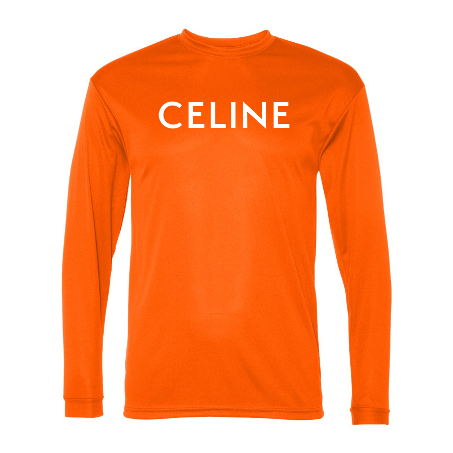 Men's Celine Polyester Long Sleeve T-Shirt