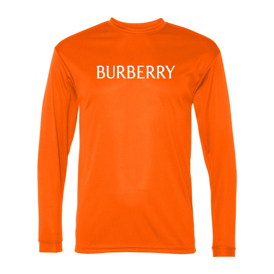 Men's Burberry Polyester Long Sleeve T-Shirt