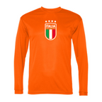 Men’s Italy National Soccer Team  - C2 Sport - Performance Long Sleeve T-Shirt - 5104