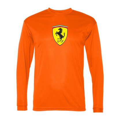 Men’s  Ferrari Motorsport Car - C2 Sport - Performance Long Sleeve T-Shirt - 5104