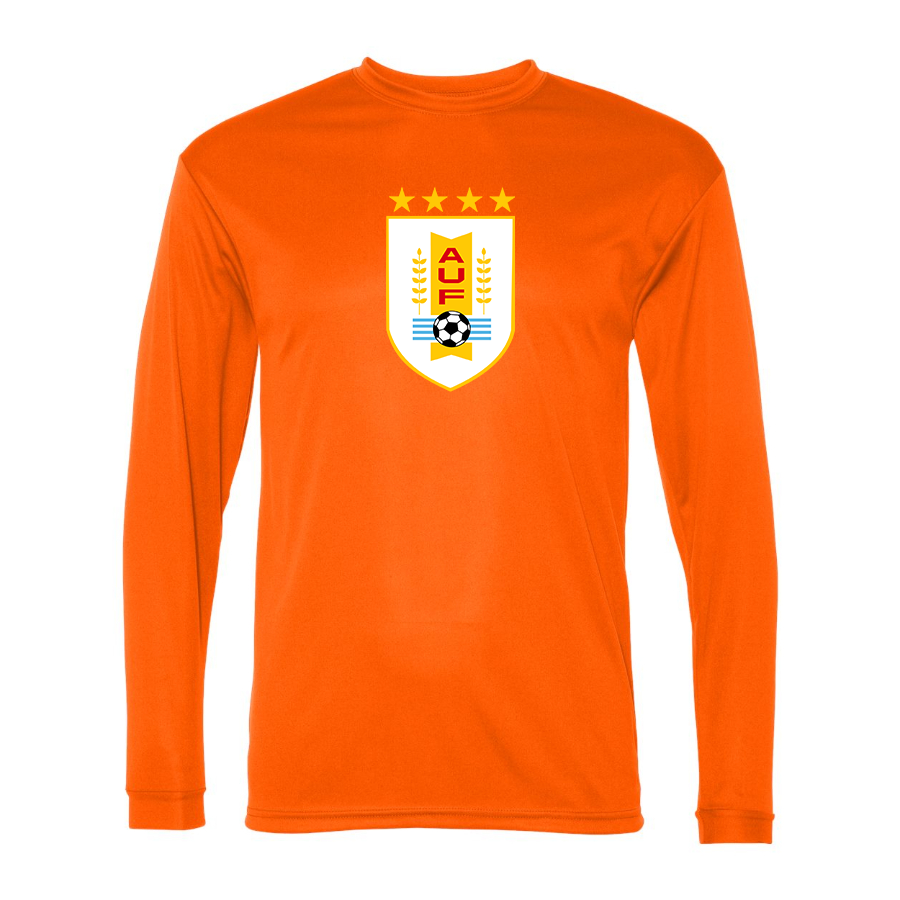 Men’s Uruguay National Soccer Team  - C2 Sport - Performance Long Sleeve T-Shirt - 5104