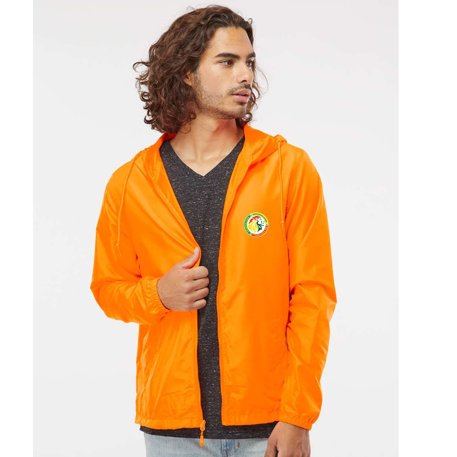 Men’s  Senegal National Soccer Team copy  - Independent Trading Co. - Lightweight Windbreaker Full-Zip Jacket - EXP54LWZ