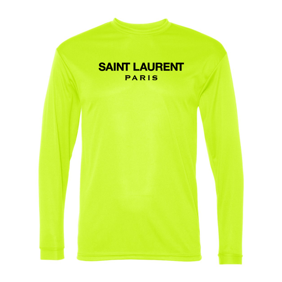 Men's Saint Laurent Polyester Long Sleeve T-Shirt