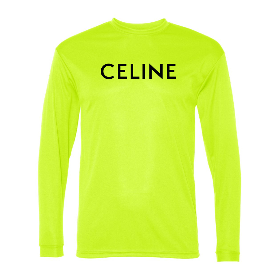 Men's Celine Polyester Long Sleeve T-Shirt