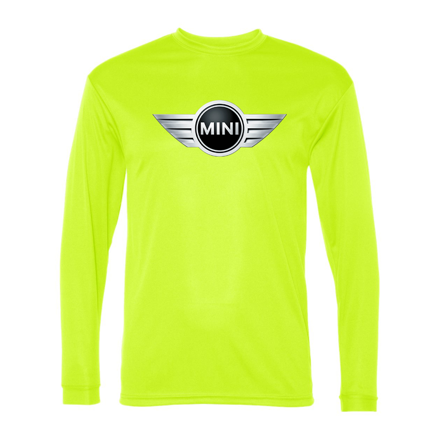 Men's Mini Cooper Car NEW -  Polyester Long Sleeve T-Shirt