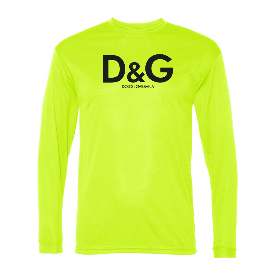 Men's Dolce and Gabbana Polyester Long Sleeve T-Shirt