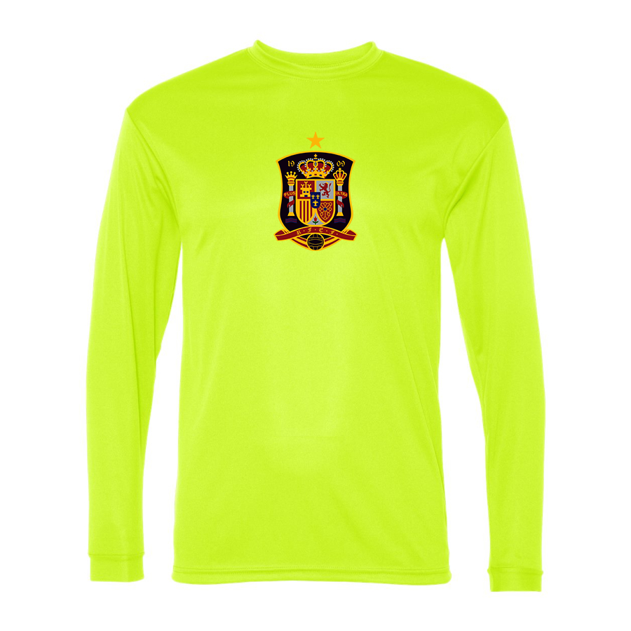 Men’s Spain National Soccer Team - C2 Sport - Performance Long Sleeve T-Shirt - 5104