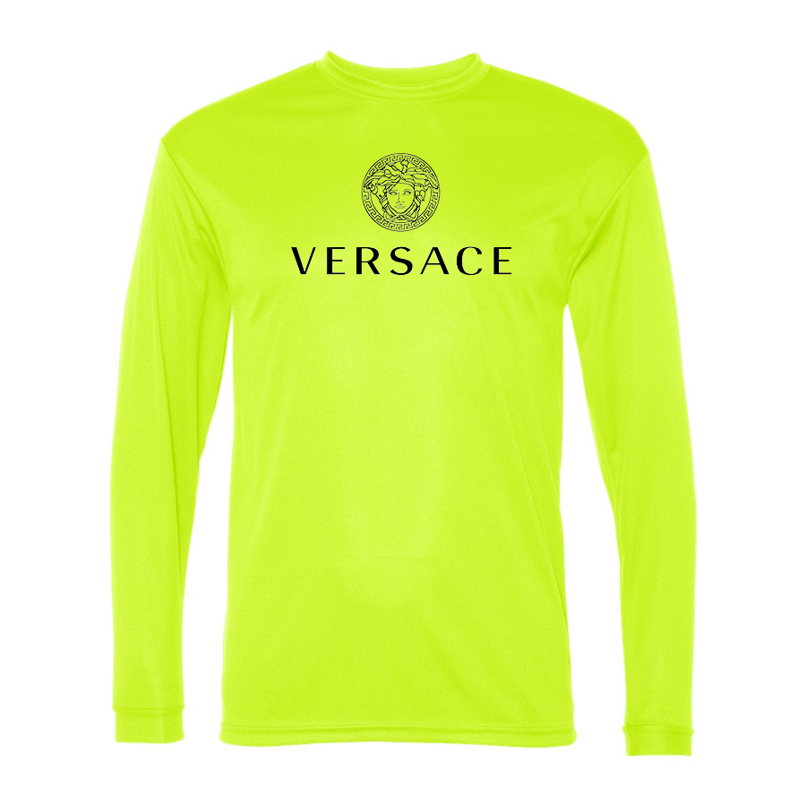 Men's Versace Polyester Long Sleeve T-Shirt