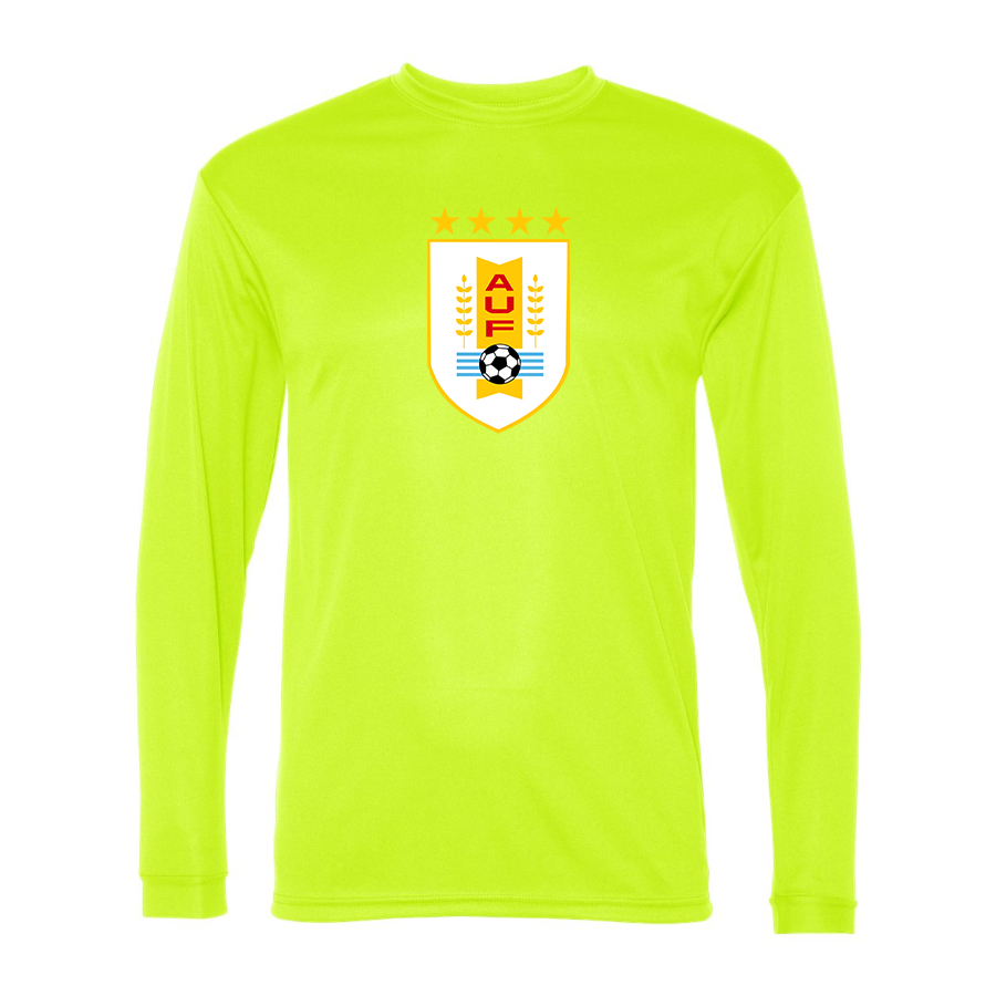 Men’s Uruguay National Soccer Team  - C2 Sport - Performance Long Sleeve T-Shirt - 5104