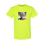 Men's Goku Fire Dragon Ball Z Cartoon Cotton T-Shirt