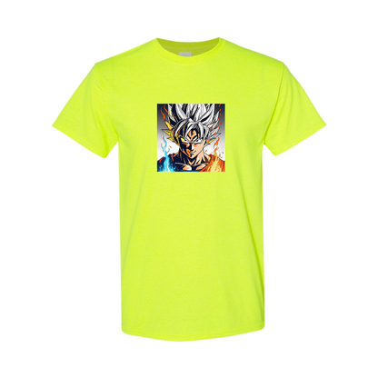 Men's Goku Fire Dragon Ball Z Cartoon Cotton T-Shirt