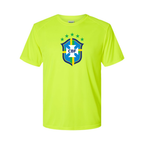 Youth Kids Brazil National Soccer Team Performance T-Shirt