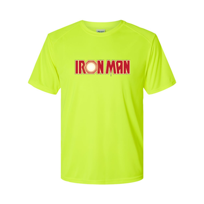 Youth Kids Iron Man Marvel Superhero Performance T-Shirt
