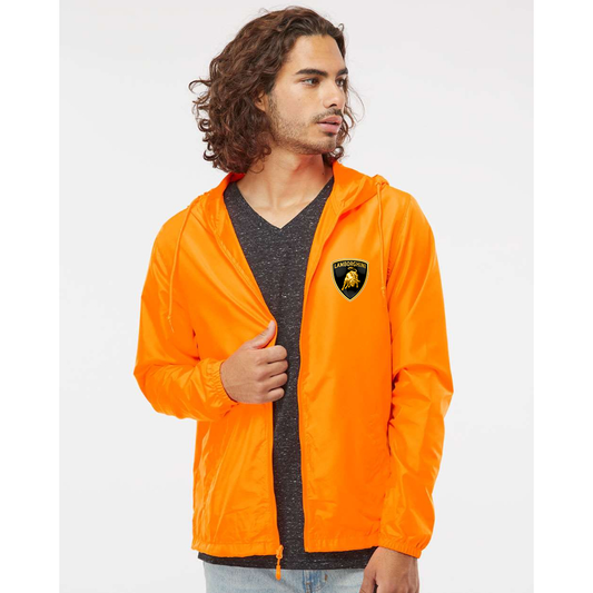 Men’s Lamborghini Car - Independent Trading Co. - Lightweight Windbreaker Full-Zip Jacket - EXP54LWZ