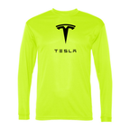 Men's Tesla Car -  Polyester Long Sleeve T-Shirt