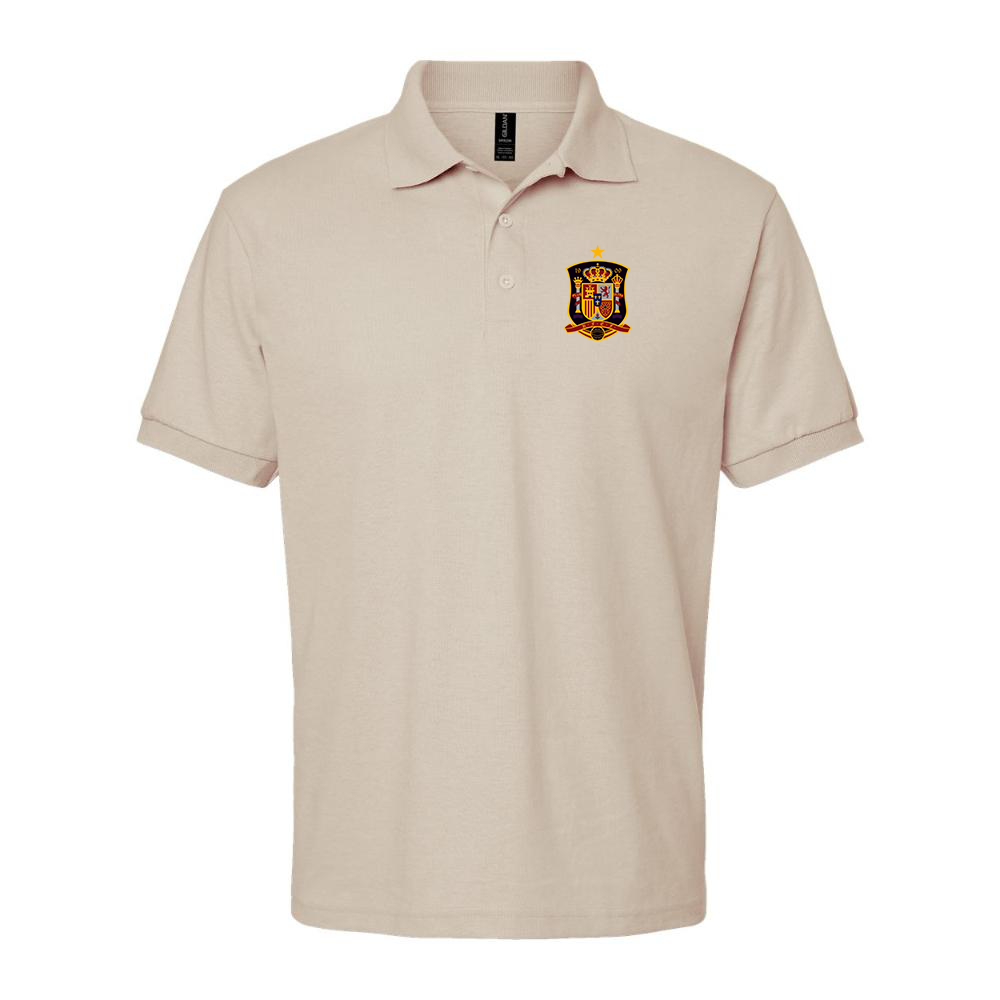 Men's Spain National Soccer Team Dry Blend Polo