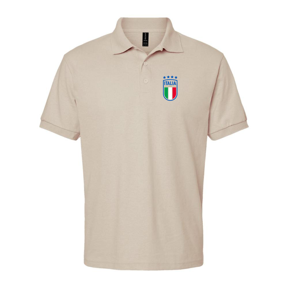 Men's Italy National Soccer Dry Blend Polo