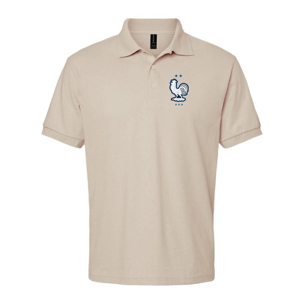 Men's France National Soccer Team Dry Blend Polo