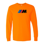Men's - BMW M - Cotton Long Sleeve T-Shirt | Color: Safety Orange | Original artwork