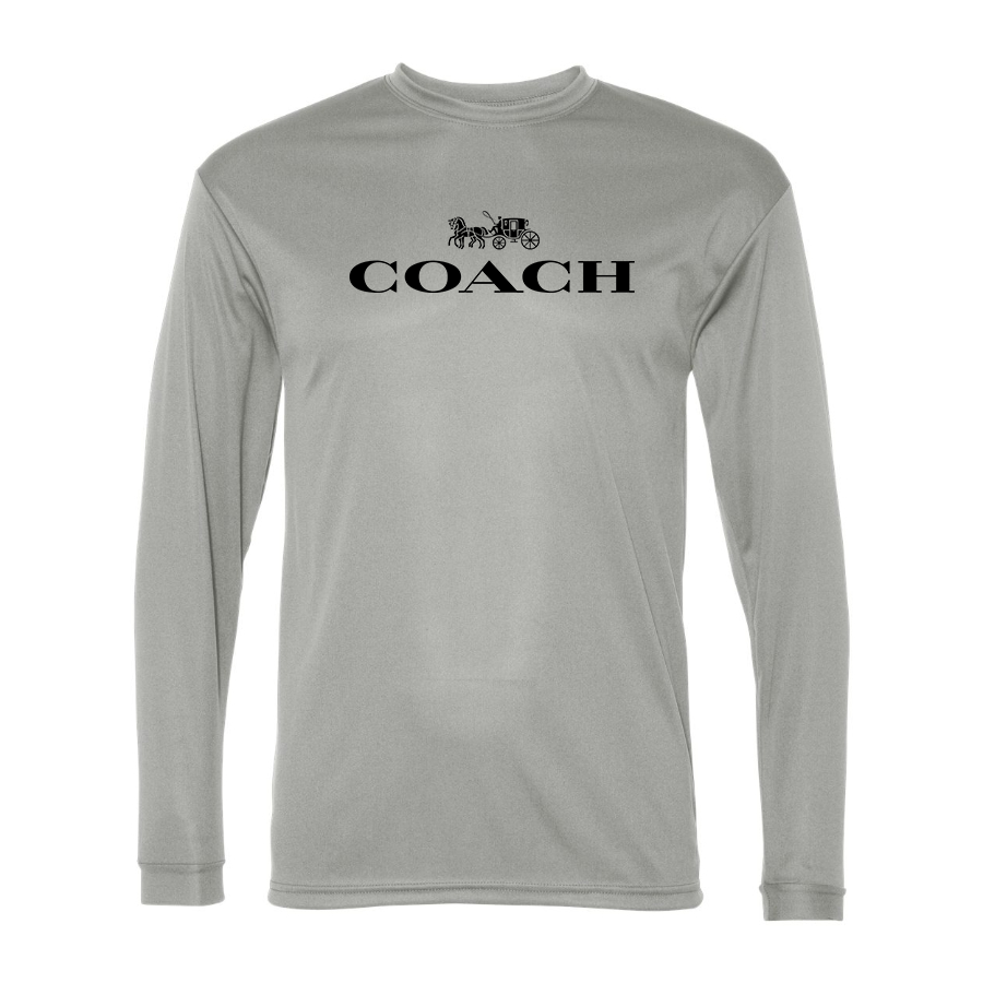 Men's Coach Polyester Long Sleeve T-Shirt