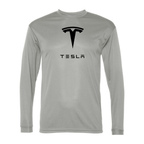 Men's Tesla Car -  Polyester Long Sleeve T-Shirt