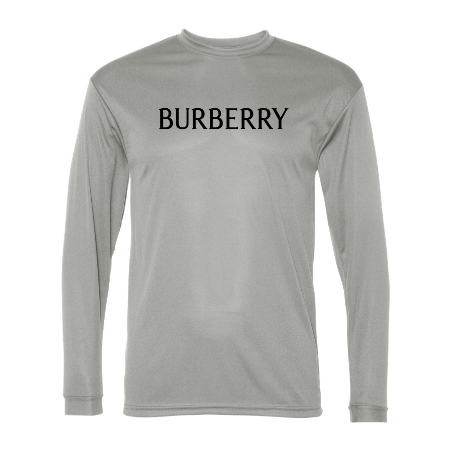 Men's Burberry Polyester Long Sleeve T-Shirt