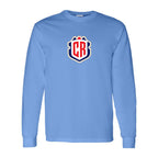 Men's Costa Rica National Soccer Team Long Sleeve T-Shirt