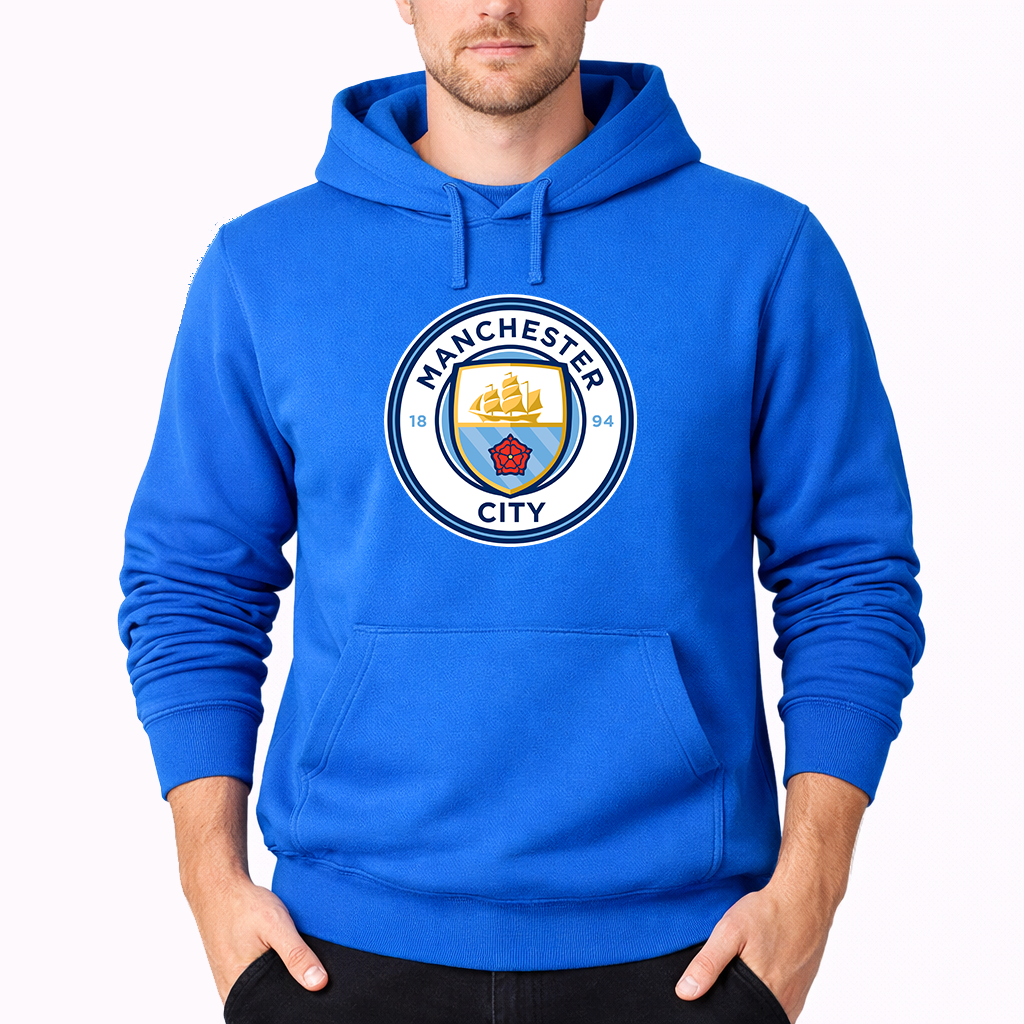 Men's Manchester City Soccer Pullover Hoodie