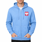 Men's Poland National Soccer Team Zipper Hoodie
