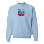 Men's Chevron Gas Station  Crewneck Sweatshirt