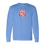 Youth Kids Costa Rica National Soccer Team Long Sleeve T-Shirt