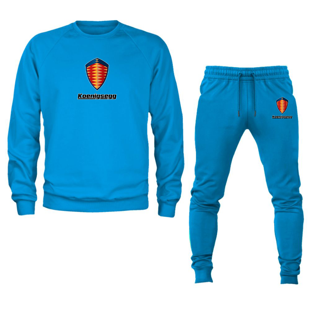 Men’s Koenigsegg Car Crewneck Sweatshirt Joggers Suit