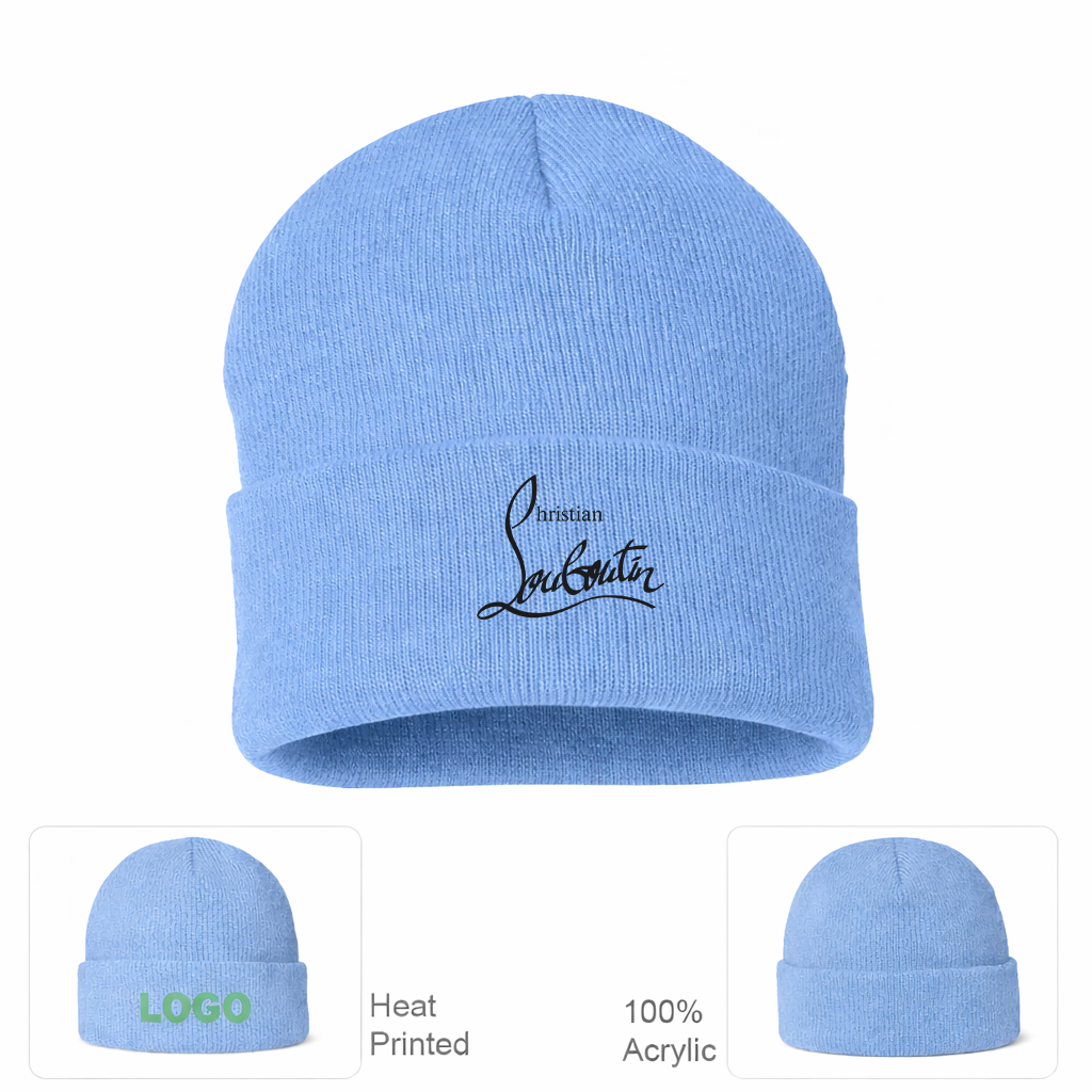 Christian Louboutin Cuffed Beanie Hat
