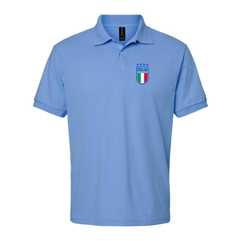 Men's Italy National Soccer Dry Blend Polo