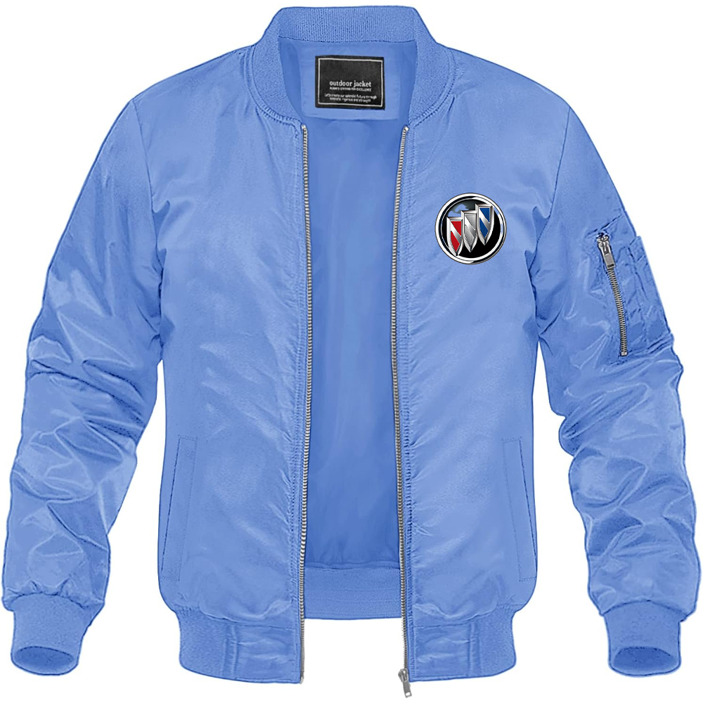 Men’s Buick Motorsports Car Lightweight Bomber Jacket Windbreaker Softshell Varsity Jacket Coat