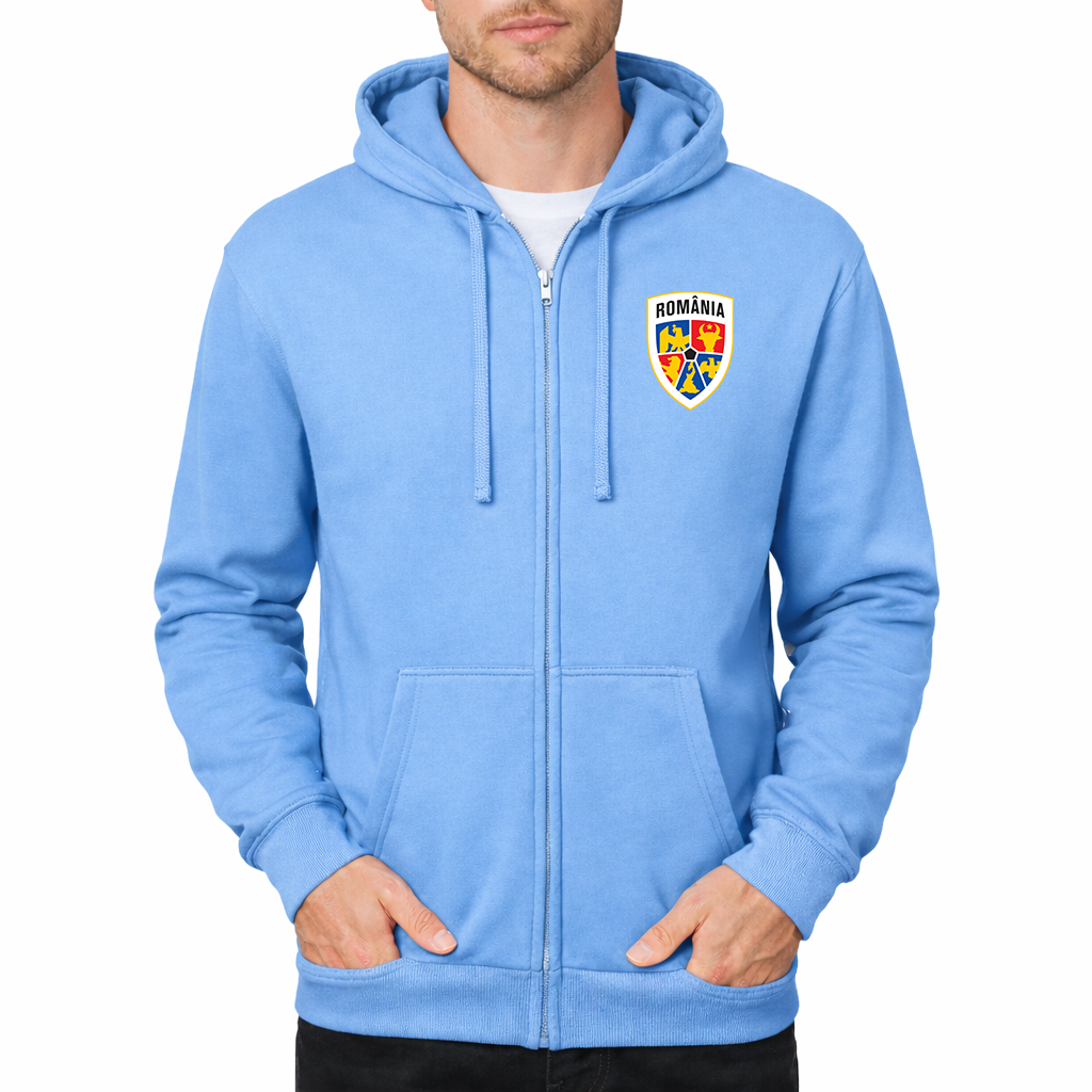 Men's Romania National Soccer Team Zipper Hoodie