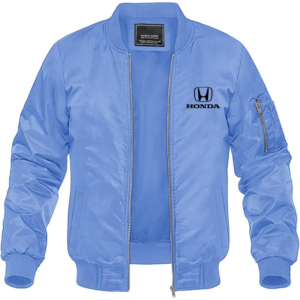 Men’s Honda Motorsport Car Lightweight Bomber Jacket Windbreaker Softshell Varsity Jacket Coat