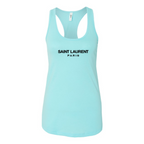 Women's Saint Laurent Racerback Tank Top