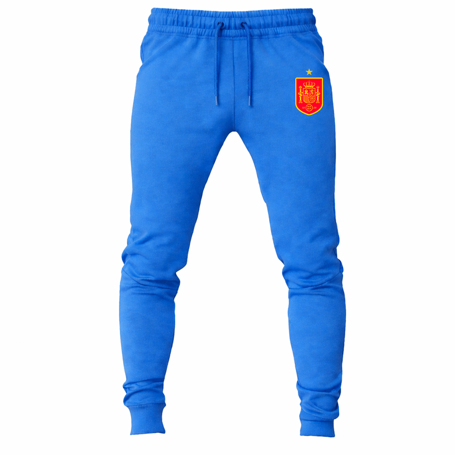 Men's Spain Red Logo National Soccer Team Joggers Sweatpants