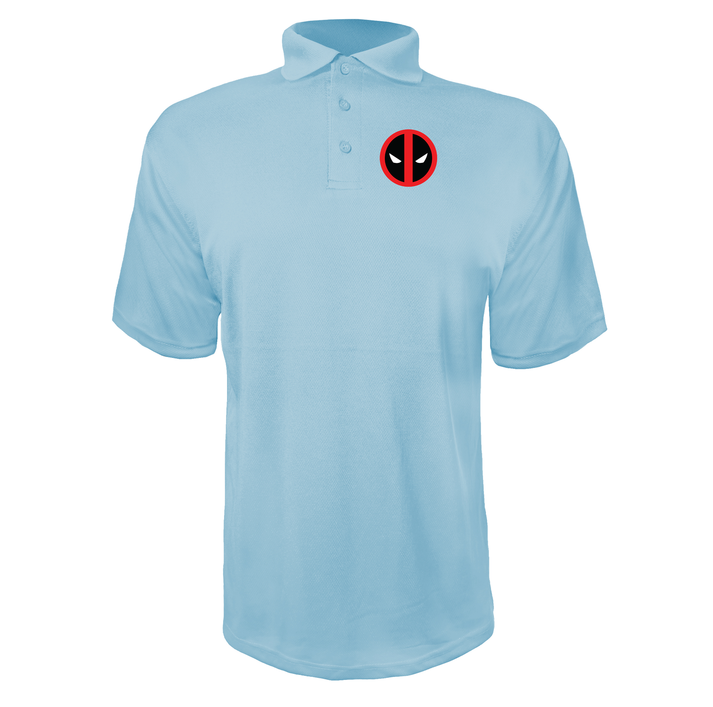 Men's Deadpool Marvel Superhero Polyester Polo