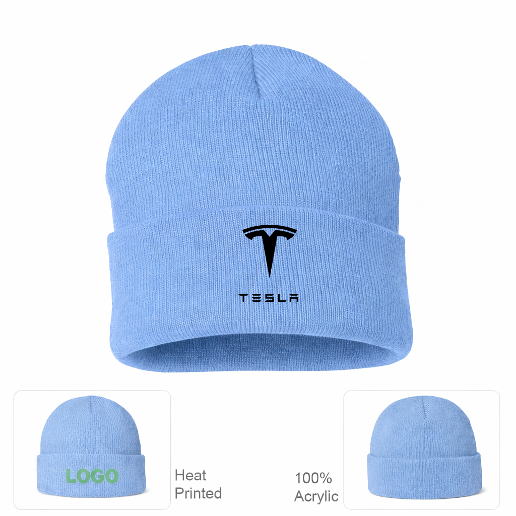 Tesla Motorsports Car Beanie Hat