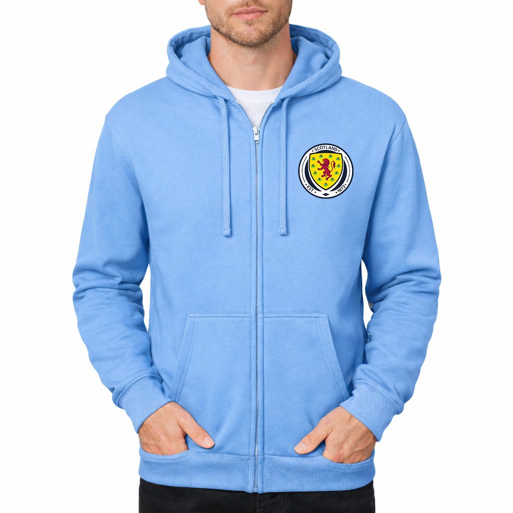 Men's Scotland National Soccer Team Zipper Hoodie