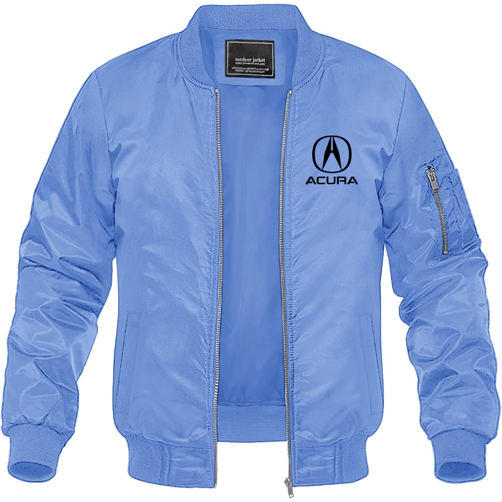 Men’s Acura Car Lightweight Bomber Jacket Windbreaker Softshell Varsity Jacket Coat