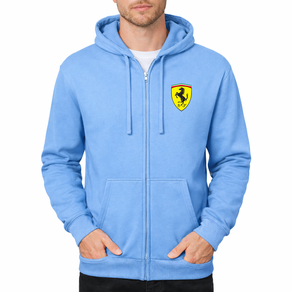 Men’s Ferrari Motorsport Car Zipper Hoodie