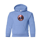 Youth Kids Captain America Superhero Pullover Hoodie