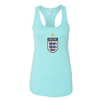 Women's England National Soccer Team  Racerback Tank Top
