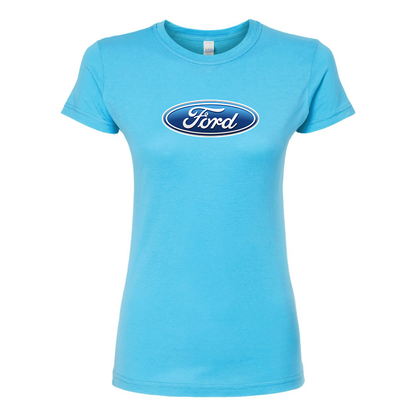 Women’s Ford Car Round Neck T-Shirt