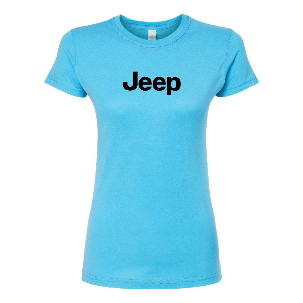 Women’s Jeep Car Round Neck T-Shirt