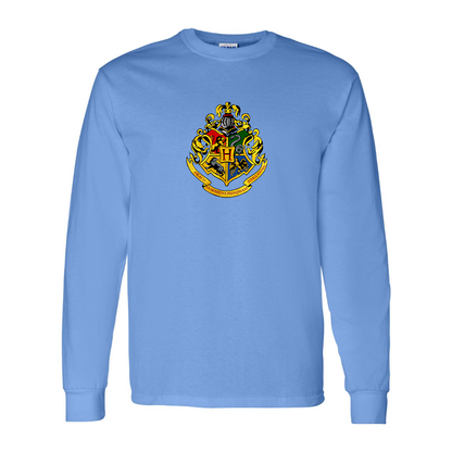 Youth Kids Hogwarts Emblem Harry Potter Movie Long Sleeve T-Shirt